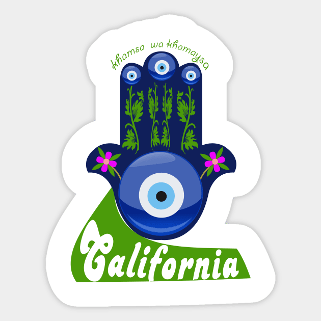 California is beautiful and the shirt on you is beautiful Sticker by siano